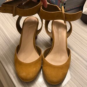 Loeffler Randall Women's Mustard Suede Heels